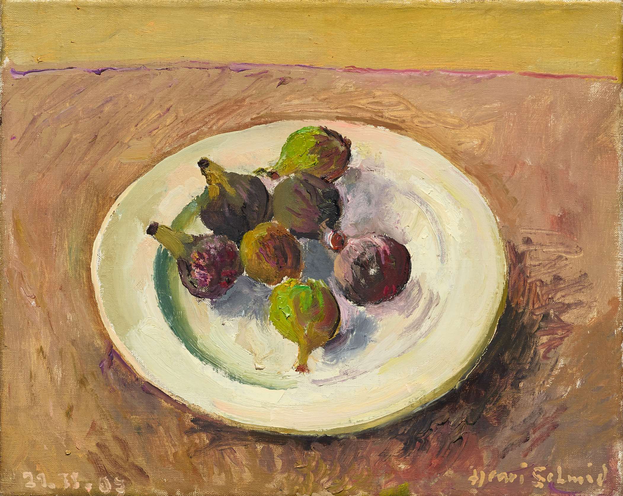 Feigen auf Teller